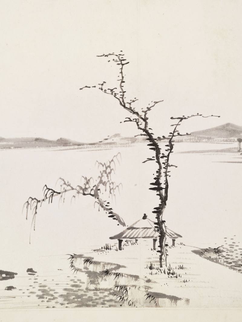 丙辰（1676年）、戊子（1708年）作 王鉴（款）、王翚（款）等七家 诸家山水册 - 图16
