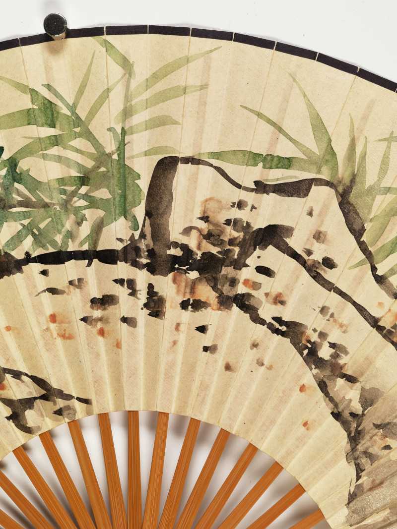 己未（1979年）作 谢稚柳、郭怡孮 湖石翠竹·东谷春风 - 图10