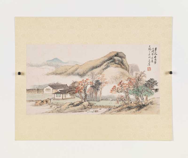 乙亥（1875年）作 陈若木、程庭鹭、胡铁梅等 山水人物七帧 - 图31