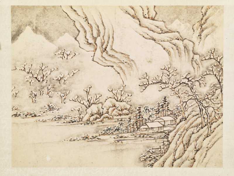 道光丙申（1836年）作 顾鹤庆（款） 仿赵大年笔意山水册 - 图16