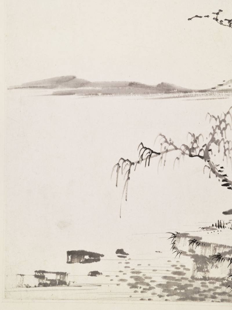 丙辰（1676年）、戊子（1708年）作 王鉴（款）、王翚（款）等七家 诸家山水册 - 图17