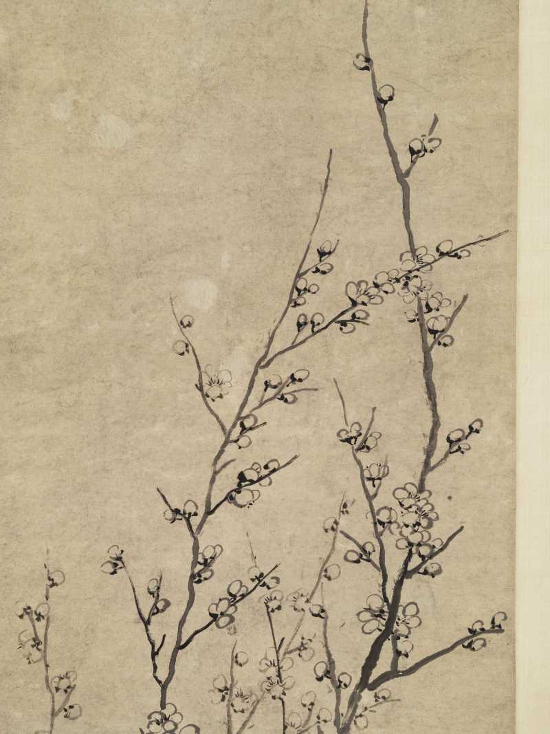 嘉庆丁丑（1817年）作 汤贻汾 墨梅图 - 图4