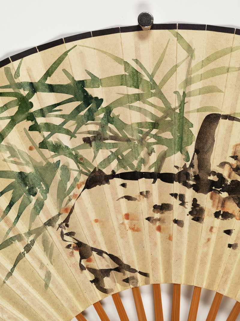 己未（1979年）作 谢稚柳、郭怡孮 湖石翠竹·东谷春风 - 图11