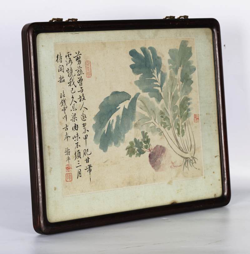 恽寿平（款） 花卉四帧 - 图16
