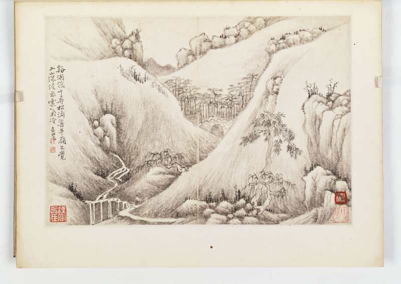 道光壬午（1822年）作 董棨 自出胸臆山水册 - 图8