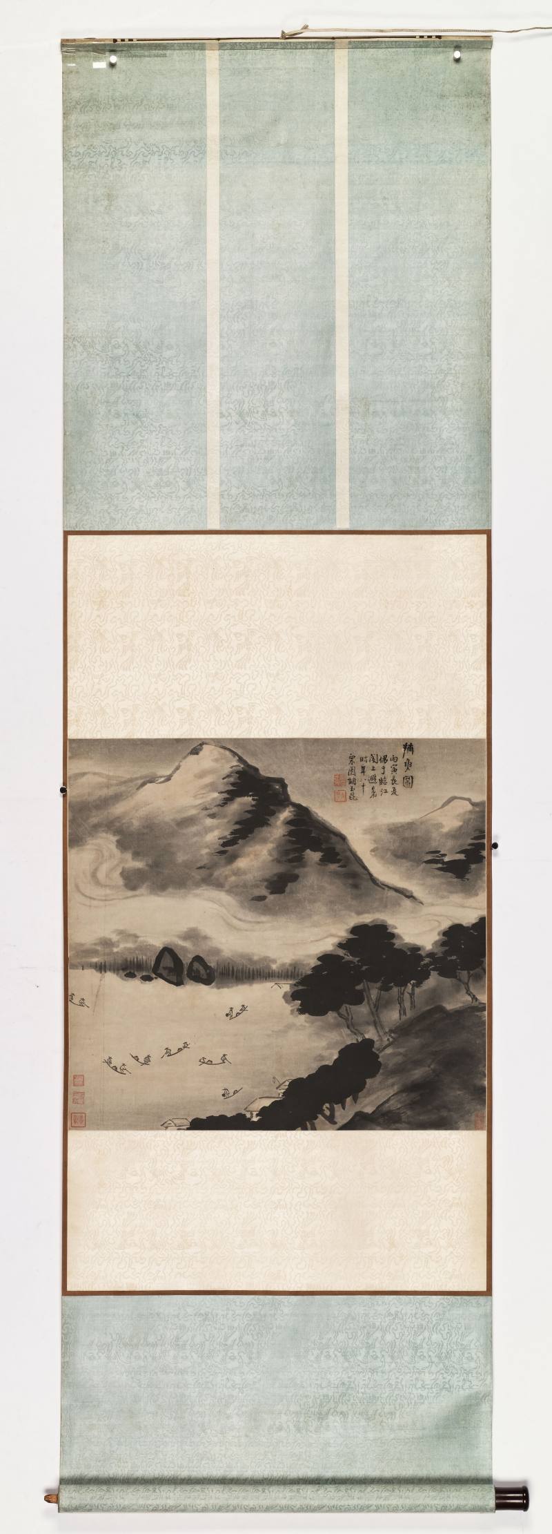 丙寅（1686年）作 胡玉昆（款） 捕鱼图 - 图2