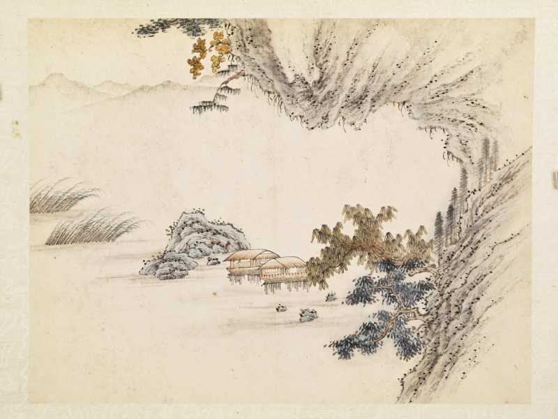 道光丙申（1836年）作 顾鹤庆（款） 仿赵大年笔意山水册 - 图18