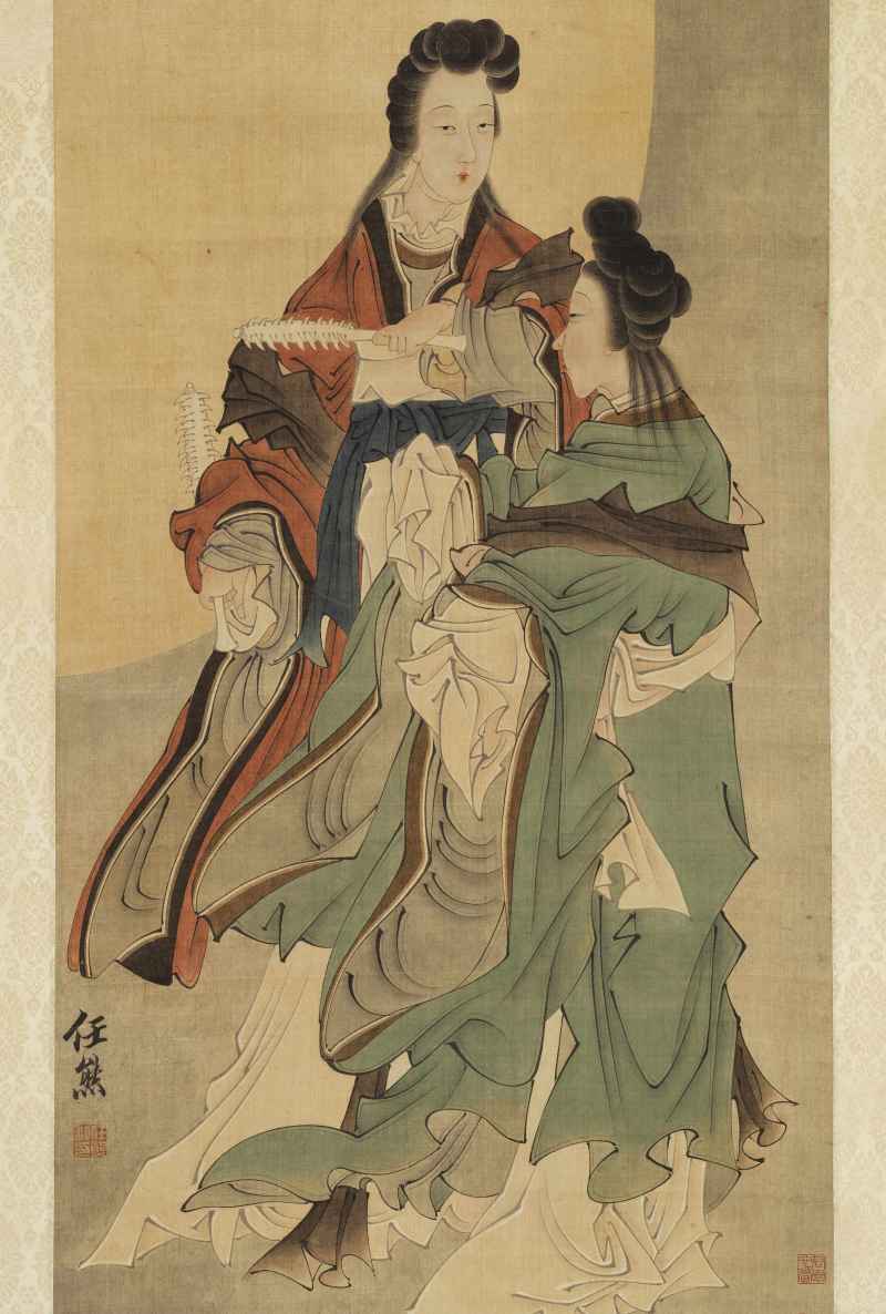 任熊（款） 双姝 - 图3