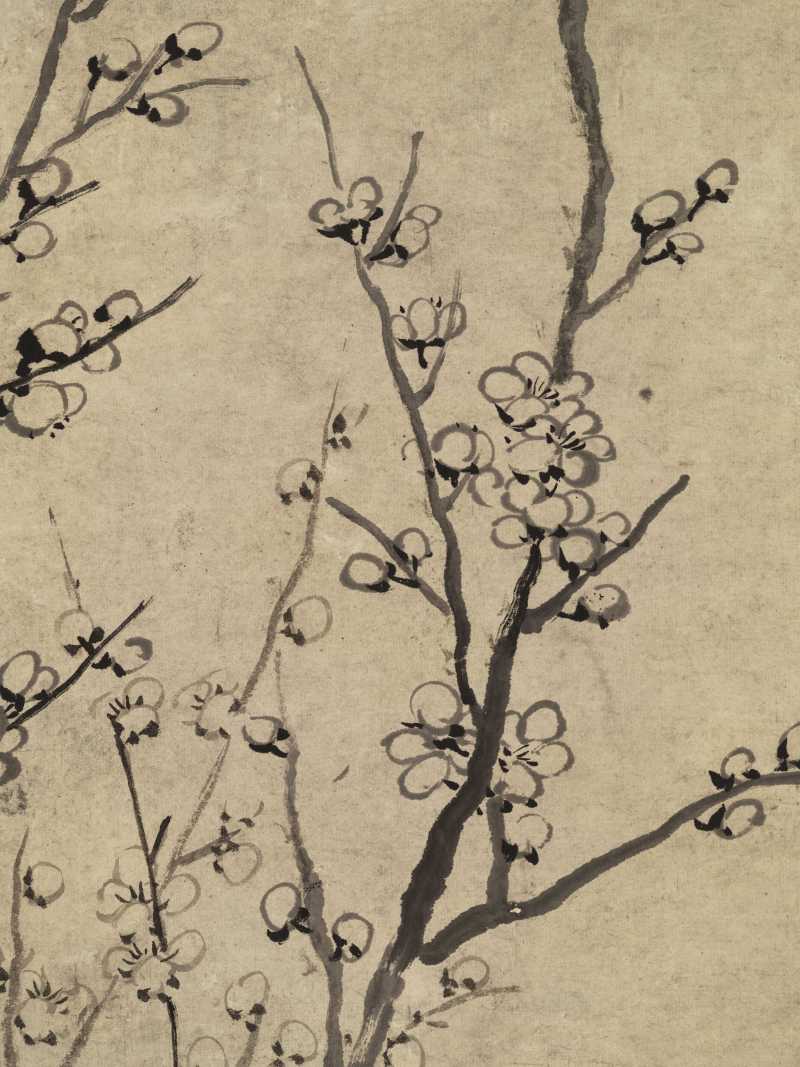 嘉庆丁丑（1817年）作 汤贻汾 墨梅图 - 图5