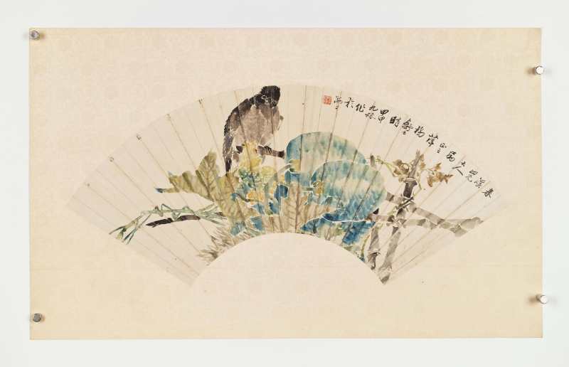 甲申（1884年）、壬午（1882年）、 壬子（1852年）作 舒浩、刘德六 花鸟三帧 - 图11