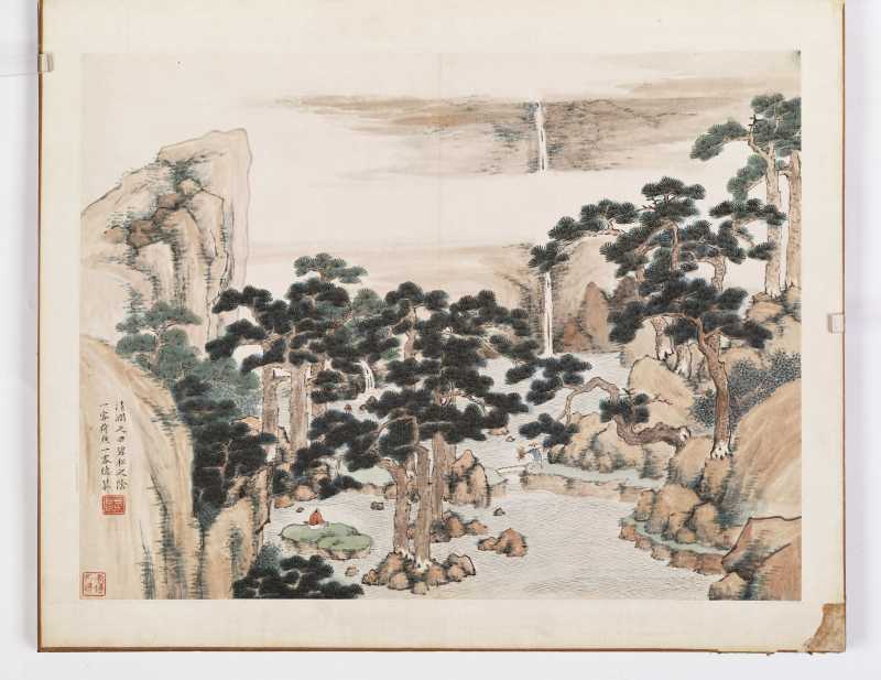 张深 山水人物册 - 图4