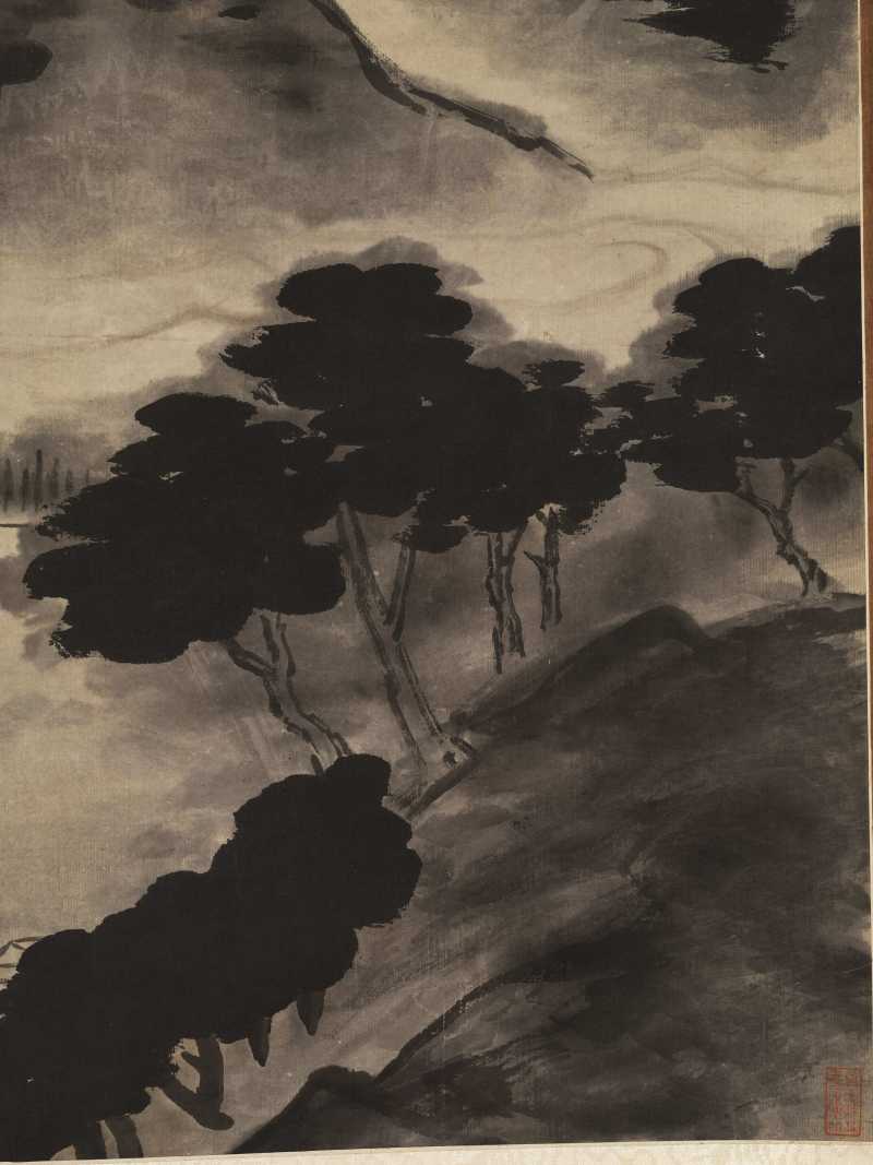 丙寅（1686年）作 胡玉昆（款） 捕鱼图 - 图4