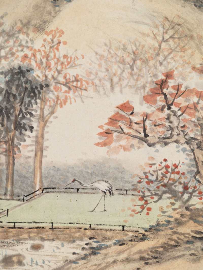 乙亥（1875年）作 陈若木、程庭鹭、胡铁梅等 山水人物七帧 - 图36