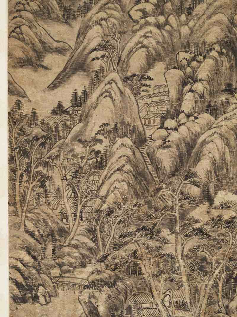 乾隆己未（1739年）作 温仪 仿董山水 - 图5