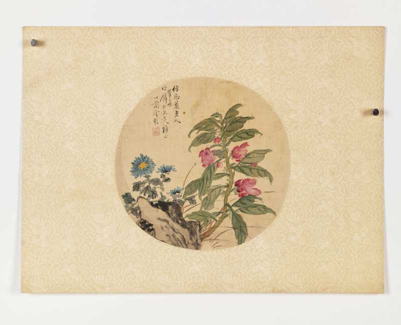 乙未（1895年）作 金心兰 花卉二帧 - 图2