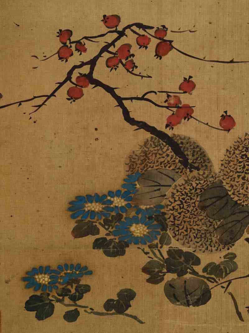 壬戌（1682年）作 王武（款） 花卉四帧 - 图23