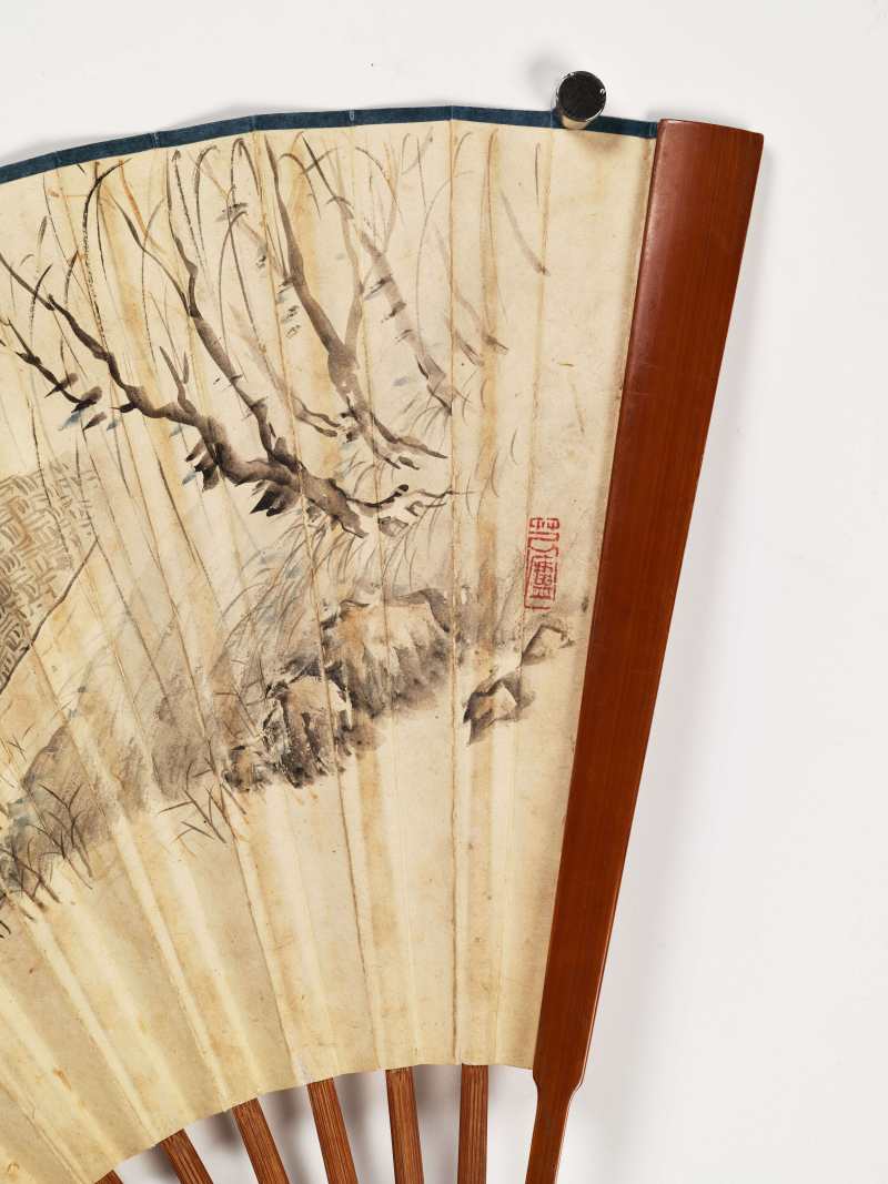 壬午（1942年）作 钱松嵒、云楼 听笛观月·行书五言诗 - 图3