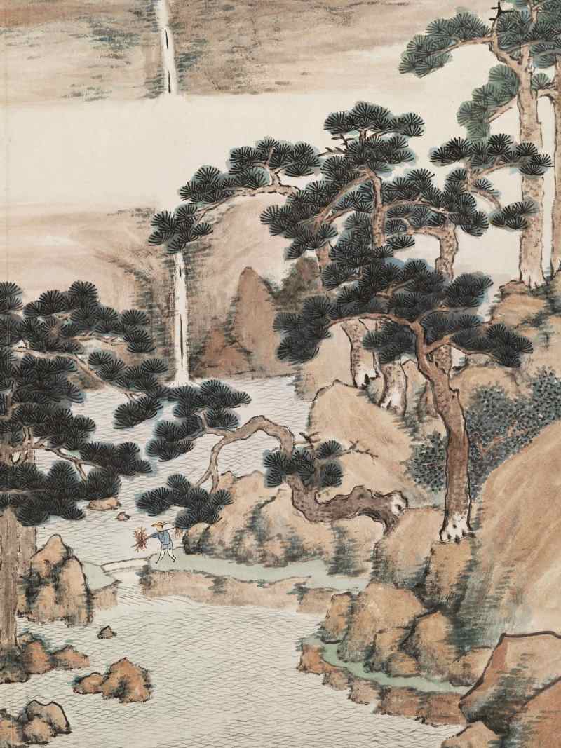 张深 山水人物册 - 图7