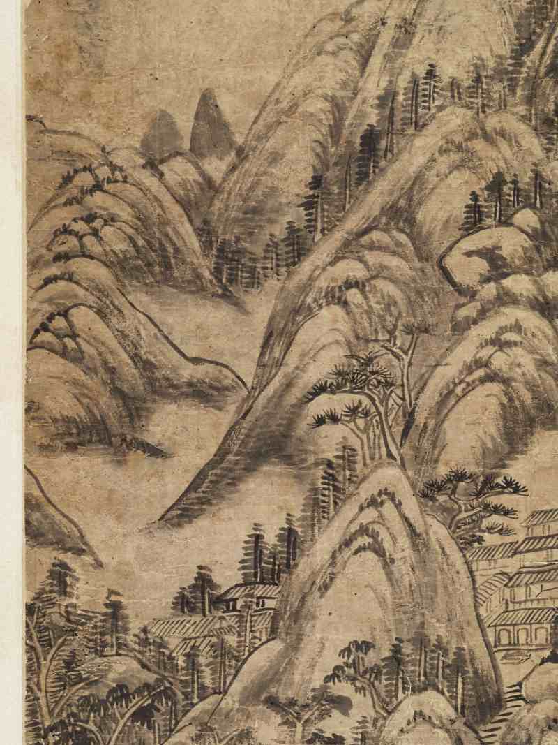 乾隆己未（1739年）作 温仪 仿董山水 - 图6