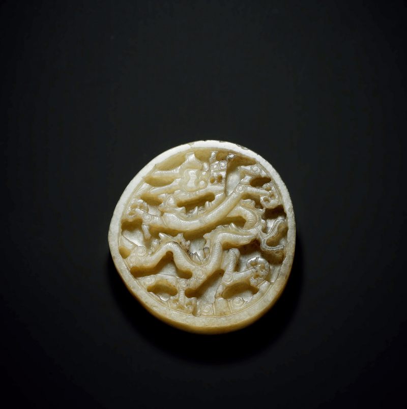 明 玉龍紋帶板