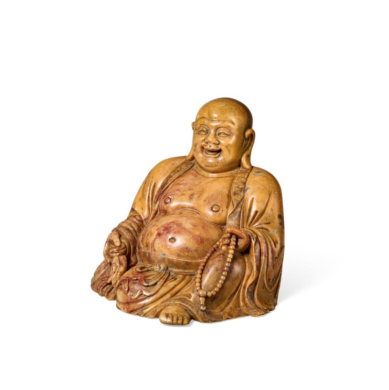 清 壽山石彌勒