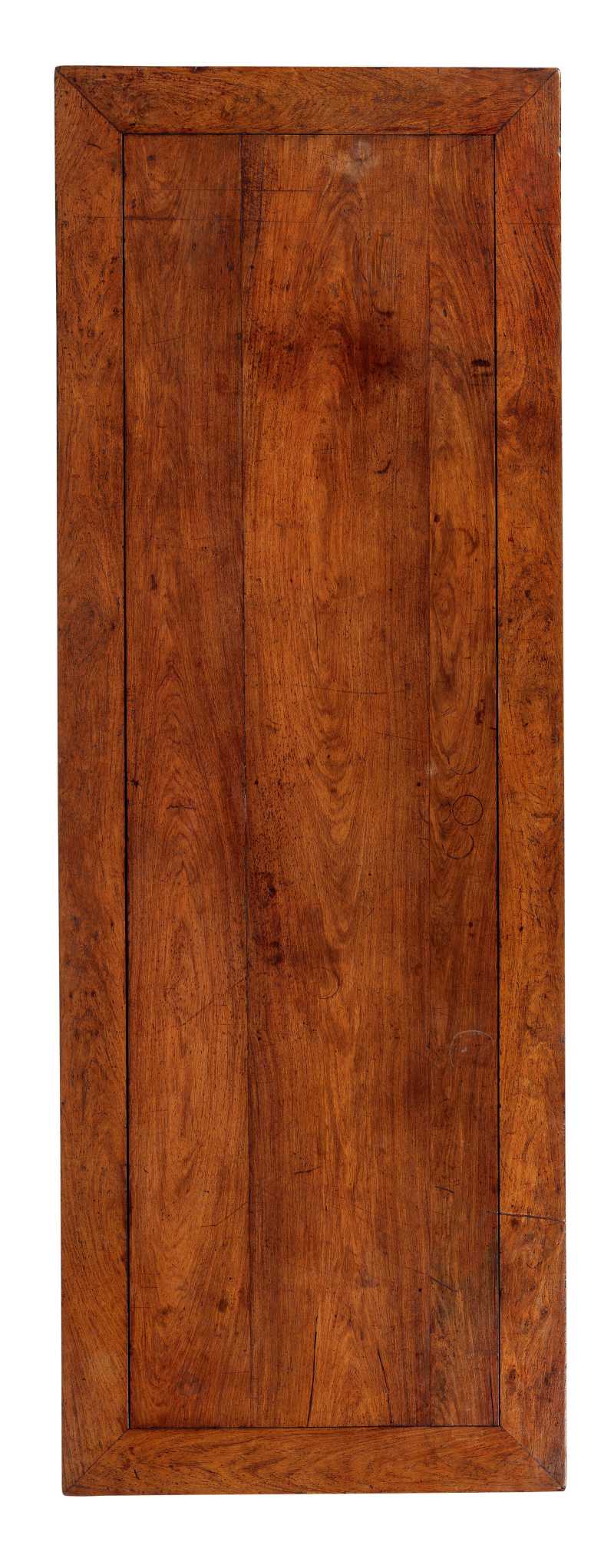 清早期 黃花梨夾頭榫平頭大畫案 - 图4
