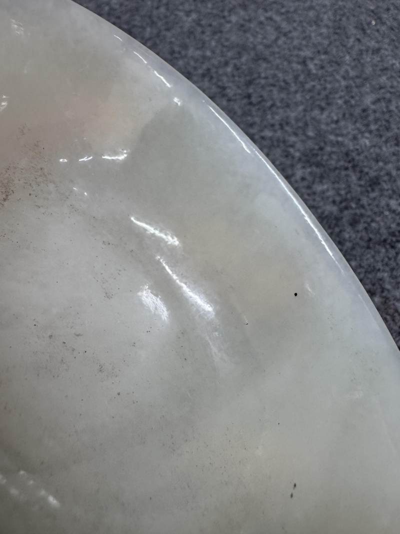 清早期 白玉卷雲柄杯 - 图11