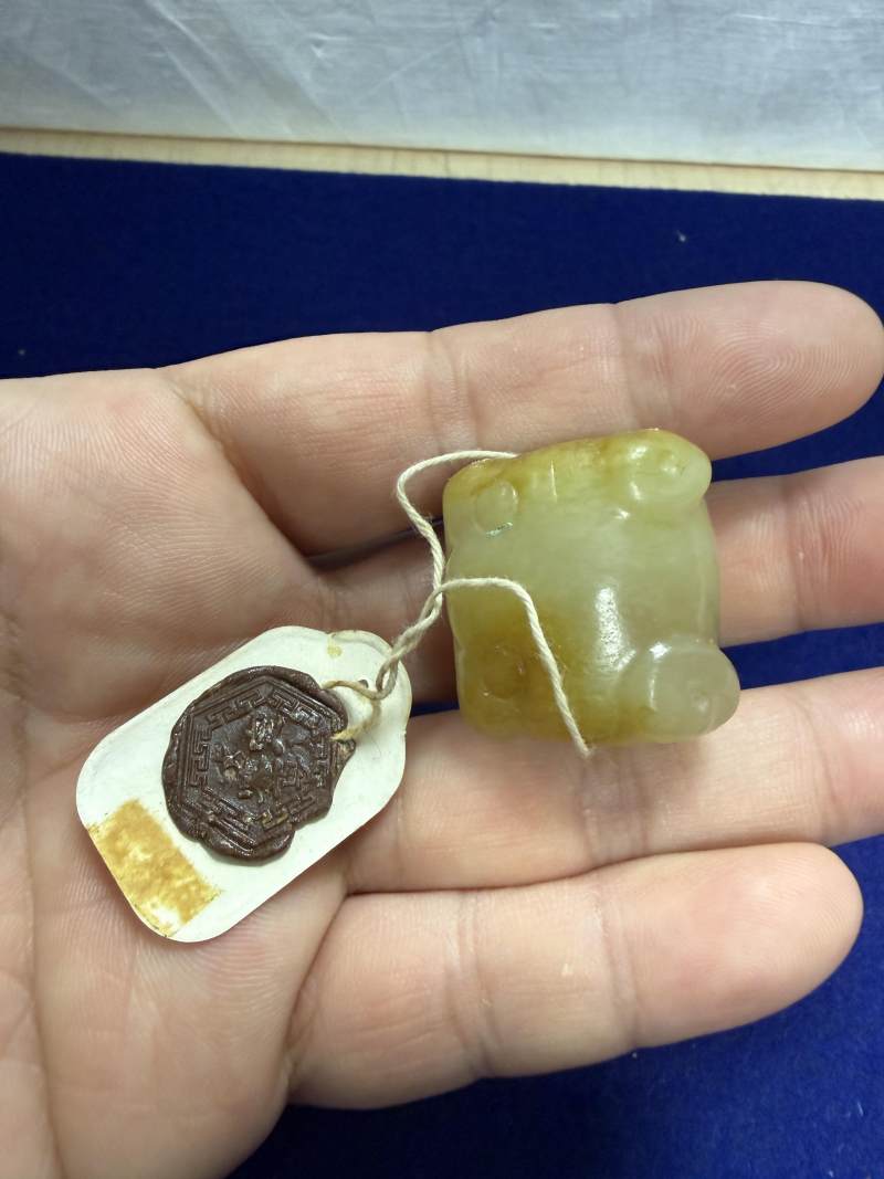 玉虎頭和玉勒、白玉印各一件 - 图21