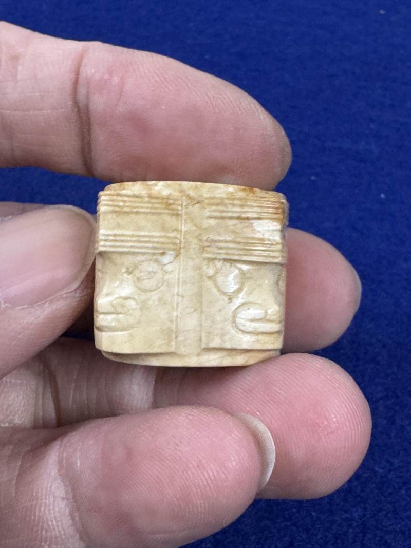 玉神人面紋琮式勒 - 图10