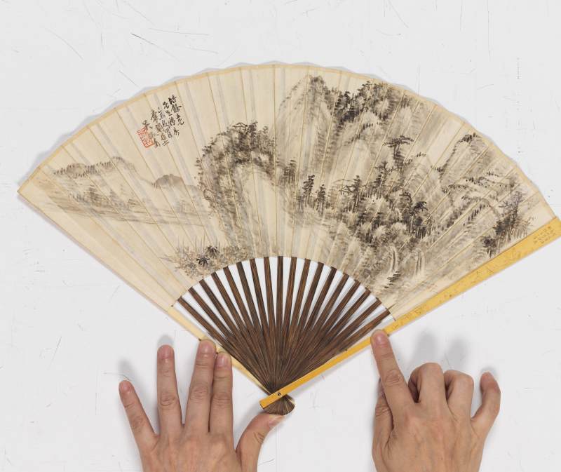 吳 徵、吳昌碩 山水、篆書臨石鼓文 - 图2
