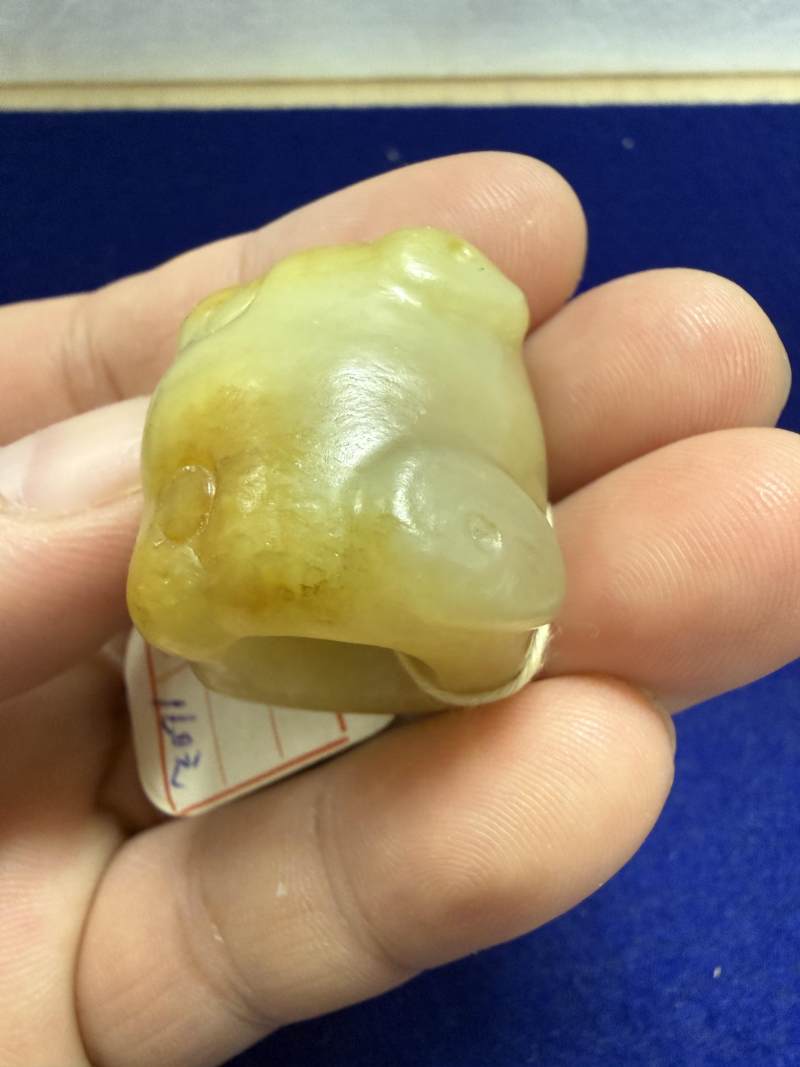 玉虎頭和玉勒、白玉印各一件 - 图25