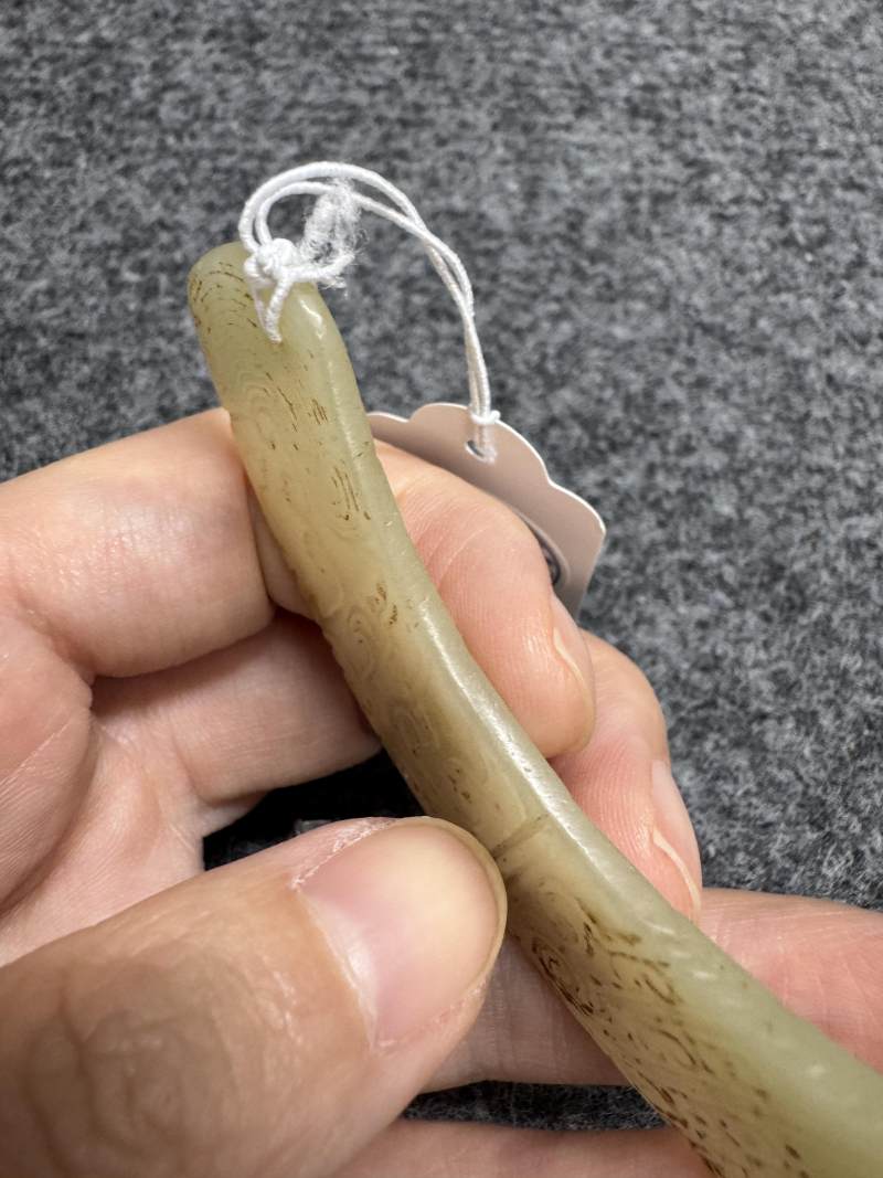 黃玉人鳳合體蹲坐神像 - 图12