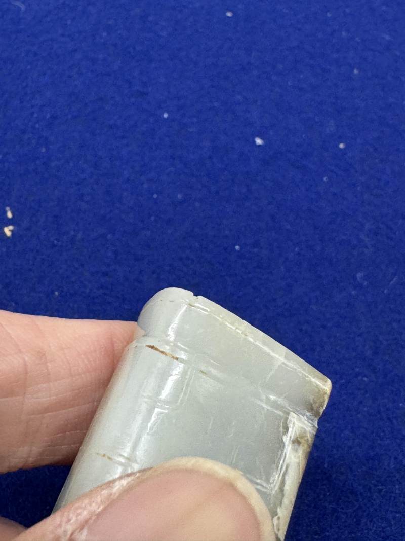 白玉勾連雲紋飾一對 - 图27