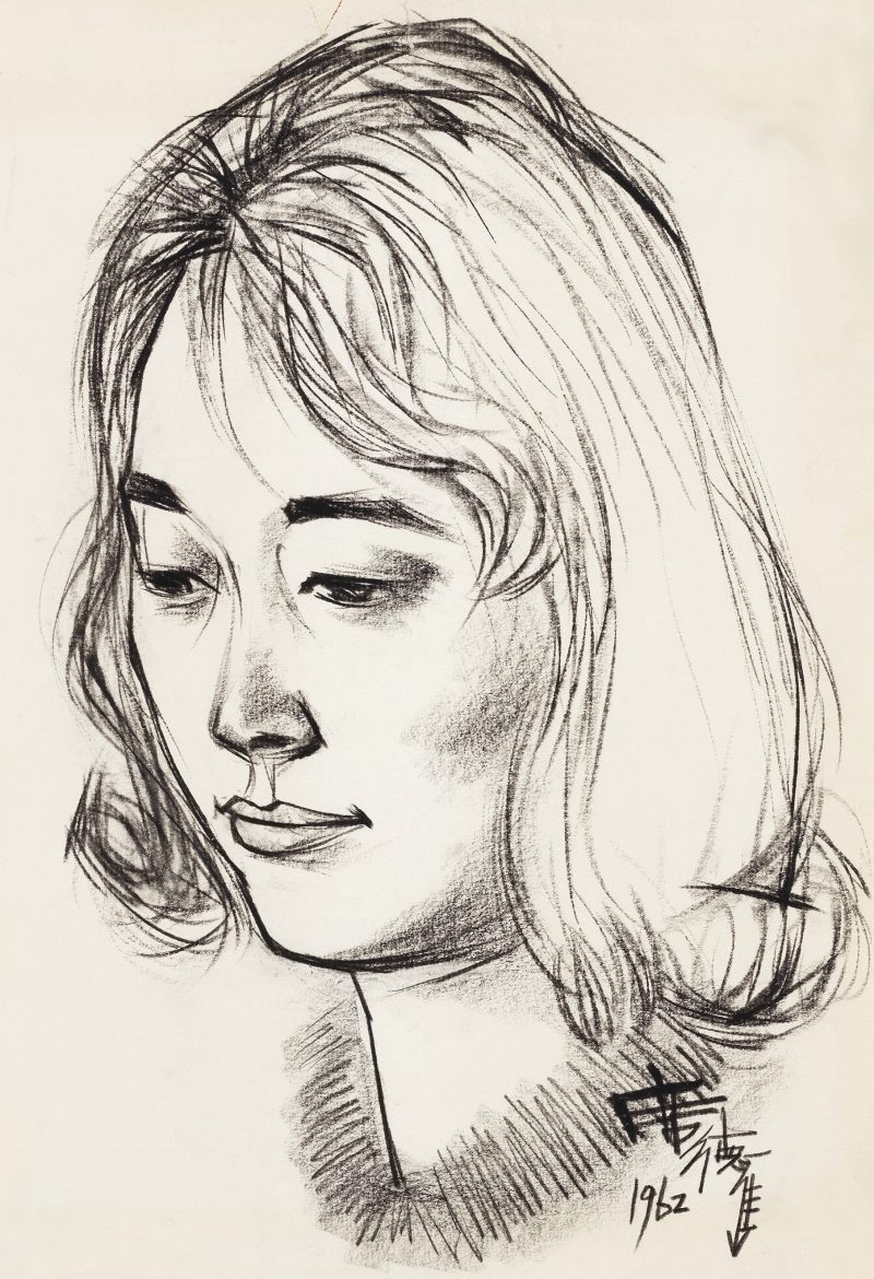 1962年作 席德進 聶華苓肖像