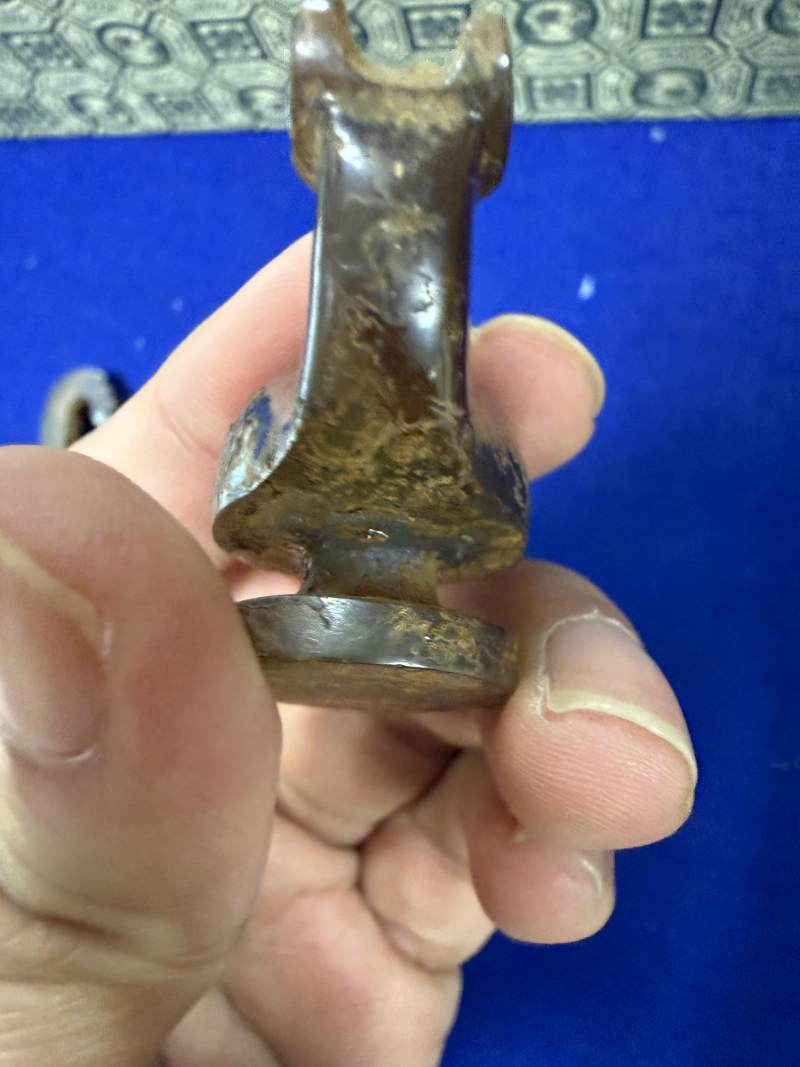 瑪瑙龍首帶鉤一組七件 - 图42