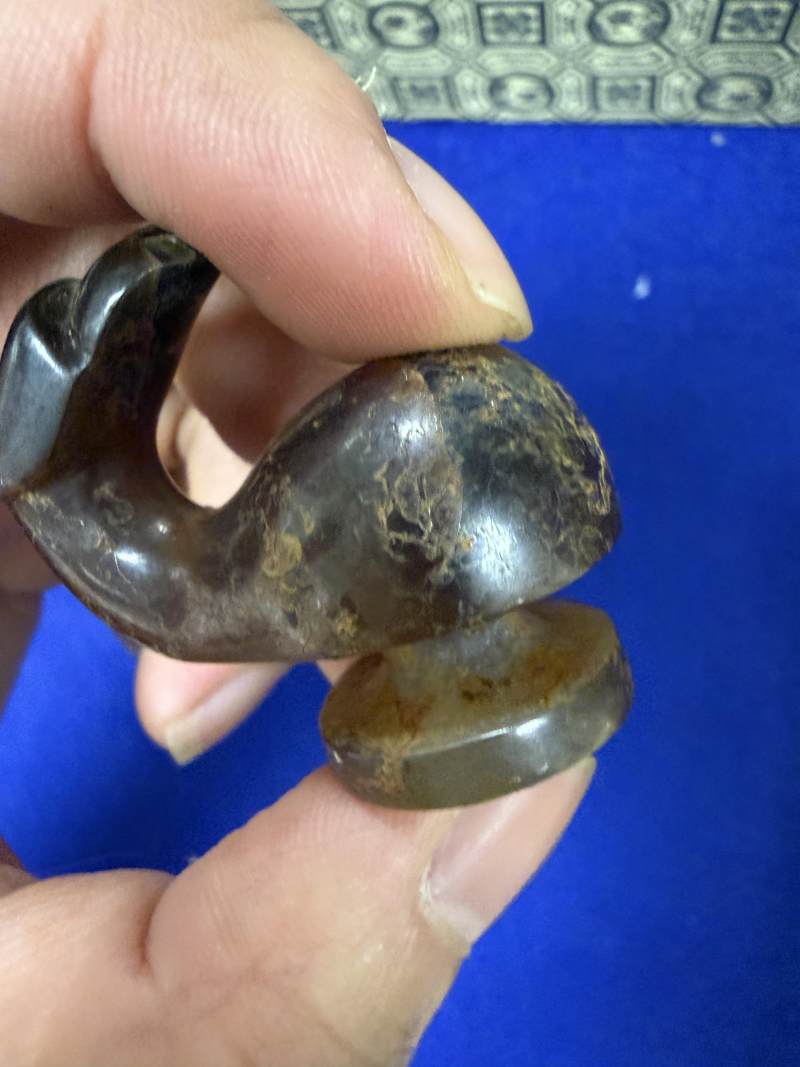 瑪瑙龍首帶鉤一組七件 - 图46