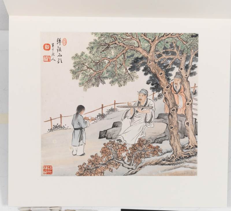 陳半丁、張伯英 人物故事冊 - 图5
