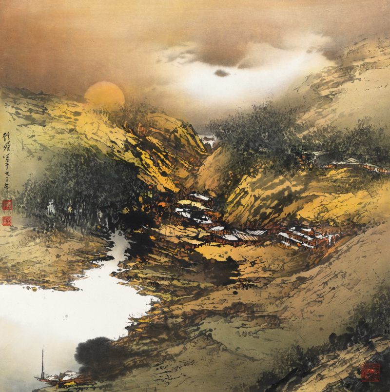 1993年作 顧 媚 山水