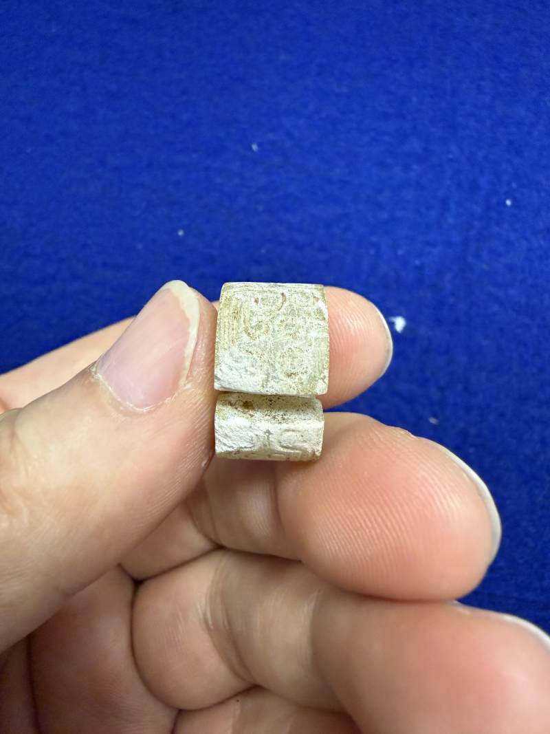 白玉龍紋玦一對和黃玉龍紋玦一件 - 图20