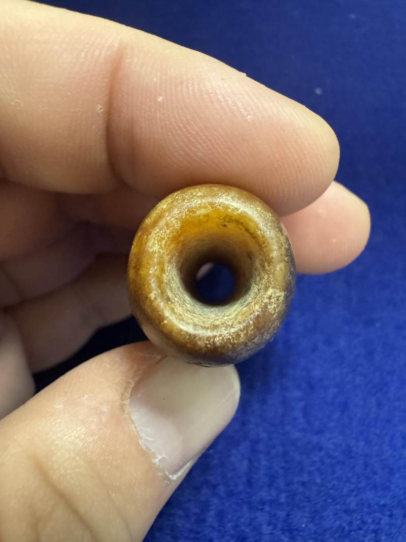 玉雕紅沁弦紋飾 - 图7
