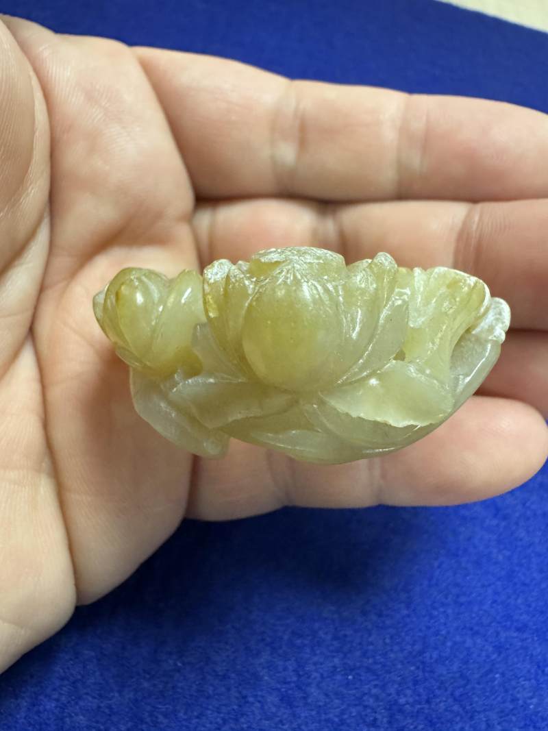 元 白玉紅沁荷葉式水洗 - 图11