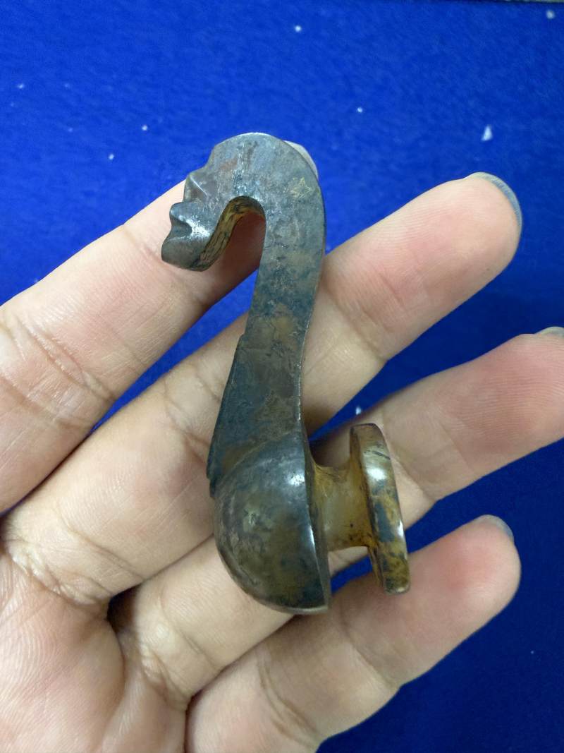 瑪瑙龍首帶鉤一組七件 - 图30