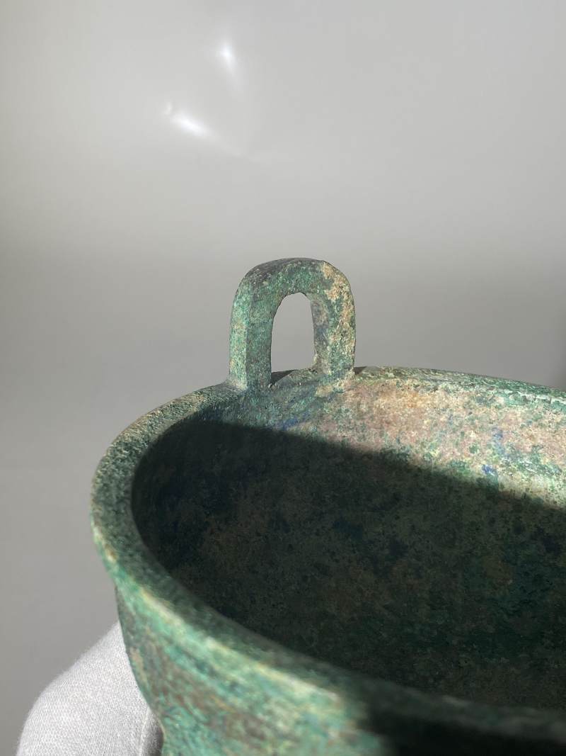 青銅「天豕」扁足盤鼎 - 图27