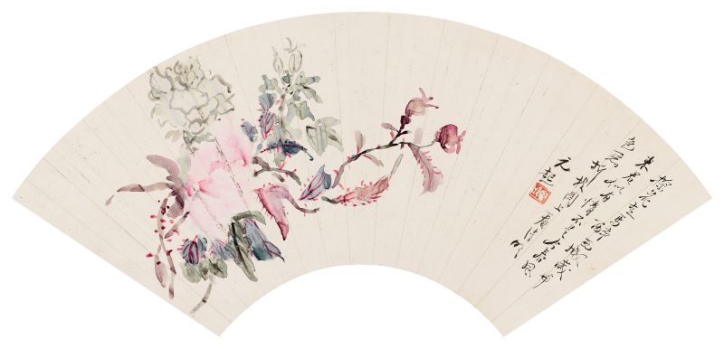 黃賓虹 雙色玫瑰