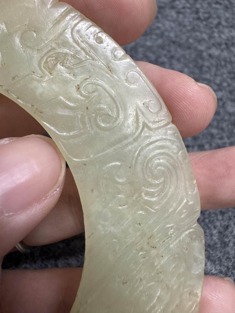 黃玉人鳳合體蹲坐神像 - 图18