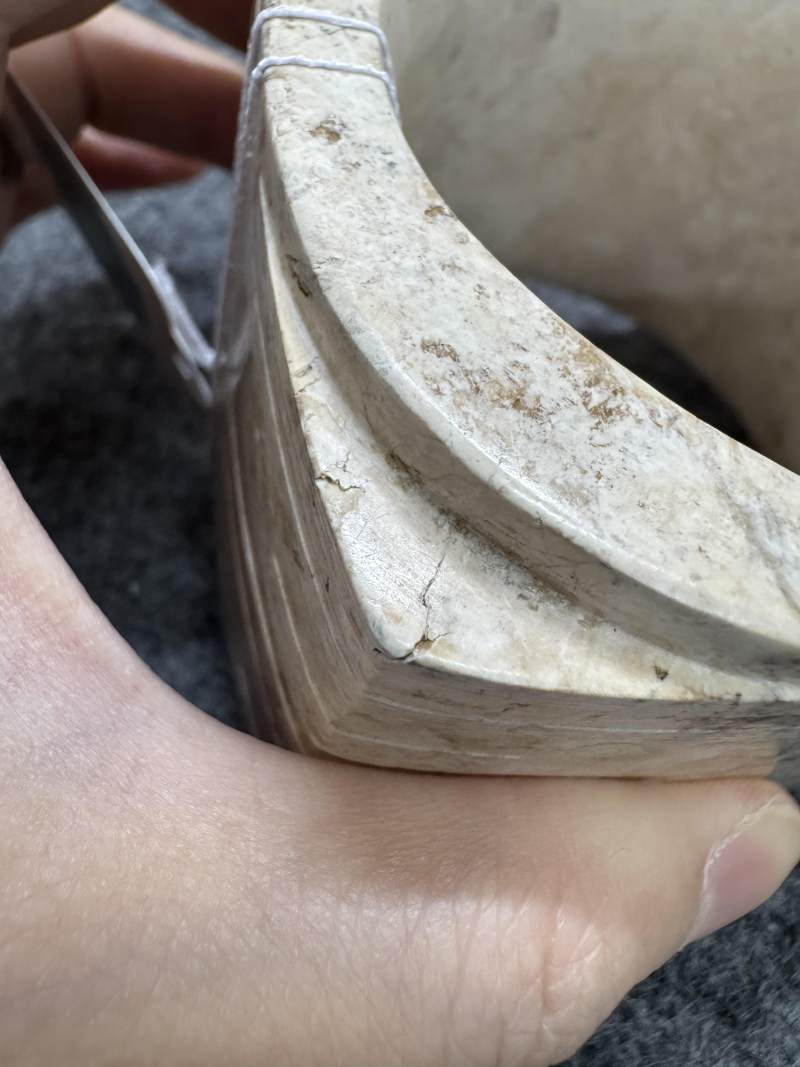 玉雕神人面紋兩節琮 - 图32