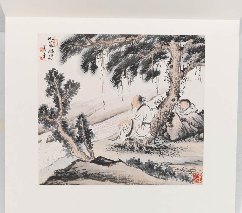 陳半丁、張伯英 人物故事冊 - 图7