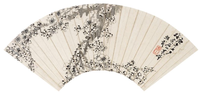 庚午（1870年）作 吴讓之 墨梅