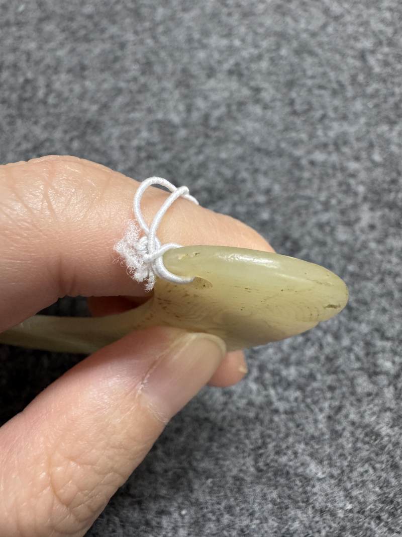 黃玉人鳳合體蹲坐神像 - 图23