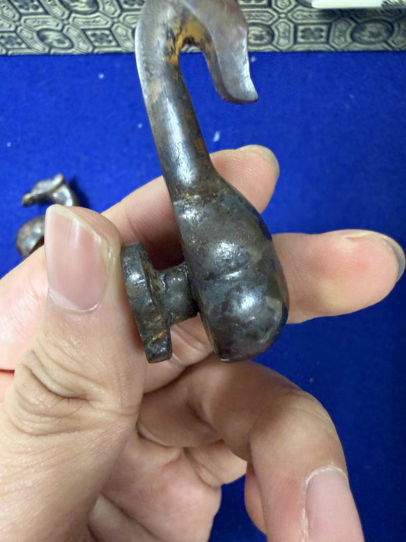瑪瑙龍首帶鉤一組七件 - 图54